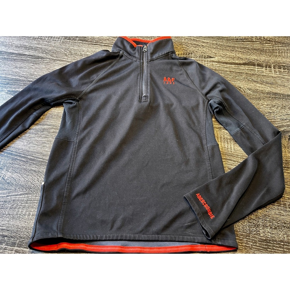 Abercrombie & Fitch Pullover 1/4 Zip Athletic Top Men's Small y2k